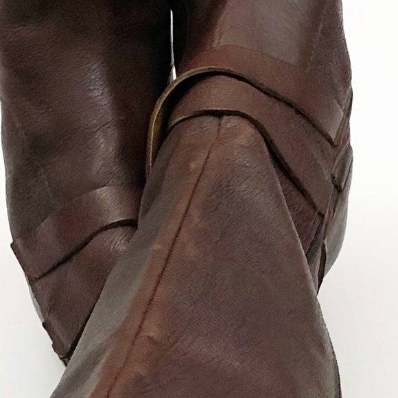 SOLD! Kork-ease wedge boots leather brown Korks - Picture 6 of 8